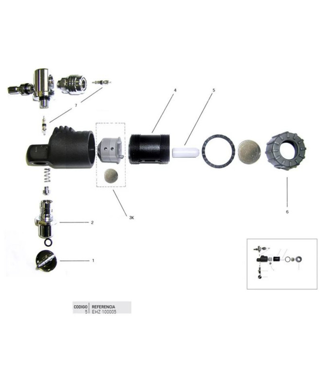 Piston Avisador Direct System Pro Cressi