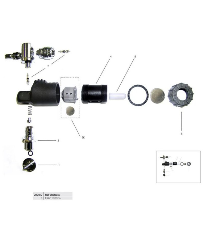 Rosca Cuerpo Piston Avisador Direct System Pro...