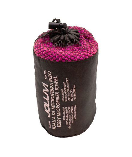 Toalla Joluvi Microfiber Rizo Fucsia