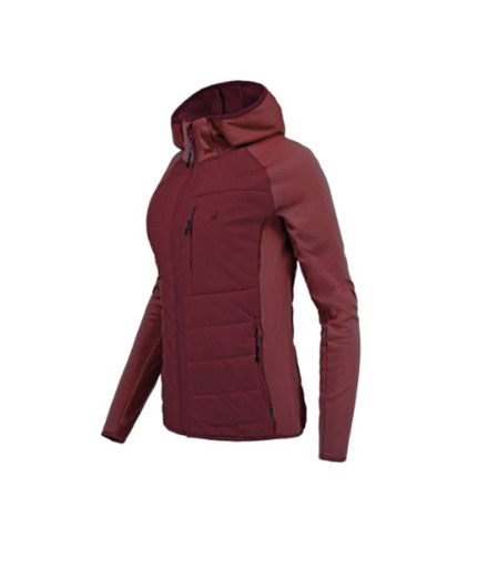 Anorack de Montaña Joluvi Hybrid 2.0 Mujer Granate