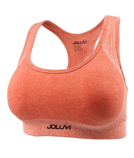 Sujetador Deportivo de Fitness Joluvi Lara Mujer Coral...