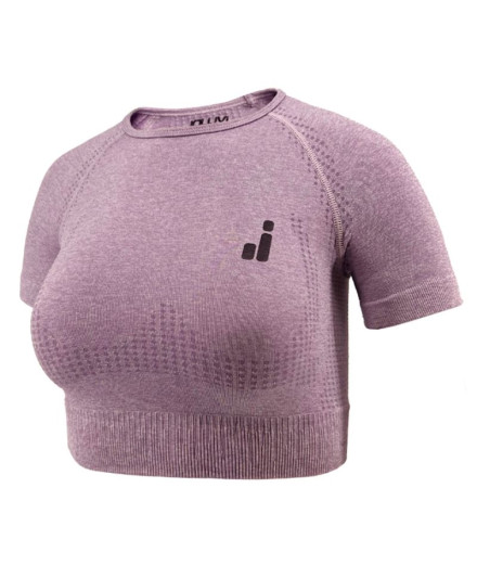 Sujetador Deportivo de Fitness Joluvi Ari Crop Mujer Lila...