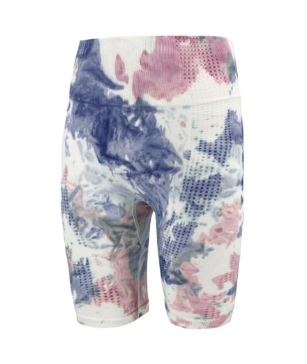 Bermuda Joluvi Tie Dye Mujer Azul Lago/Orquidea Oscuro