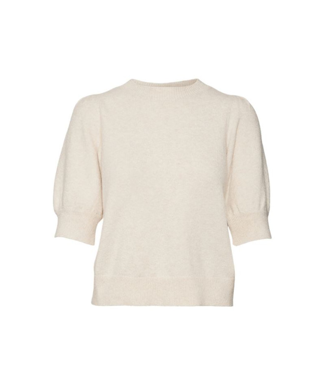 Sudadera Vero Moda doffy 2/4 O-Neck Birch Mujer