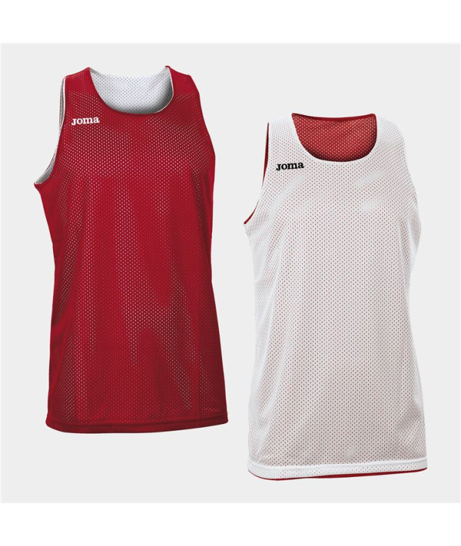 Camiseta Joma Reversible Aro Rojo-Blanco Hombre