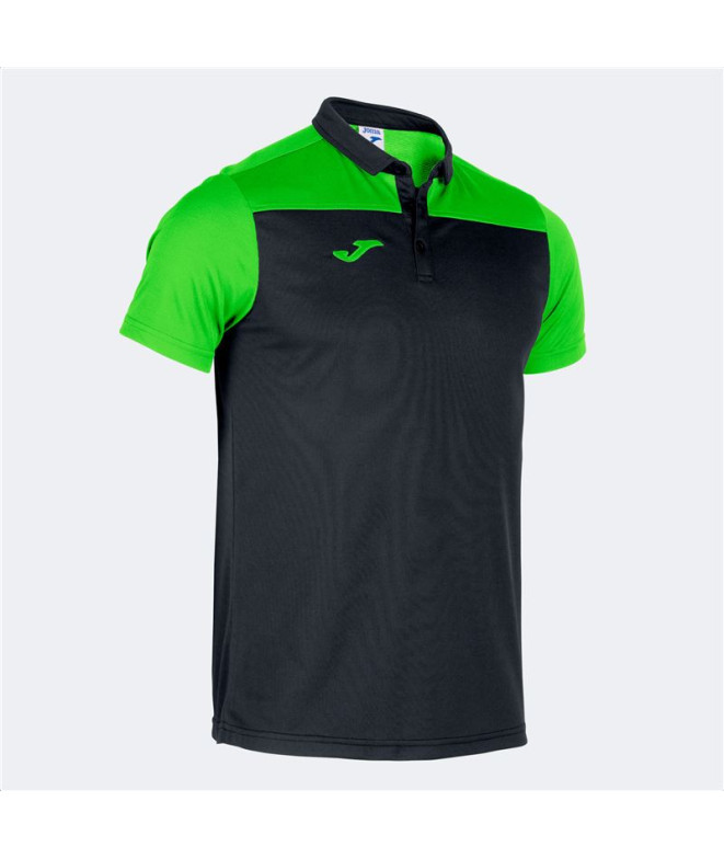 Polo Manga Corta Hobby II Hombre Negro- Verde...