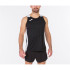 Camiseta De Running Tirantes Hombre Record II Negro Blanco