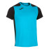 Camiseta De Running Manga Corta Hombre Record II Turquesa Flúor Marino