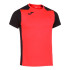 Camiseta De Running Manga Corta Hombre Record II Coral Flúor Negro