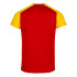 Camiseta De Running Manga Corta Hombre Record II Rojo Amarillo