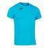 Camiseta De Running Manga Corta Hombre Record II Turquesa Flúor