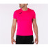 Camiseta De Running Manga Corta Hombre Record II Rosa Flúor