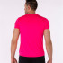 Camiseta De Running Manga Corta Hombre Record II Rosa Flúor