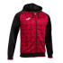 Chaqueta Con Capucha Joma Supernova III Hombre Negro Rojo