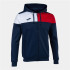 Chaqueta de Fútbol Joma Con Capucha Crew V Hombre/Niño Marino Rojo Blanco