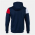Chaqueta de Fútbol Joma Con Capucha Crew V Hombre/Niño Marino Rojo Blanco