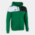 Chaqueta de Fútbol Joma Con Capucha Crew V Hombre/Niño Verde Negro Blanco