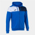 Chaqueta de Fútbol Joma Con Capucha Crew V Hombre/Niño Royal Marino Blanco