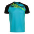 Camiseta de Running Joma Manga Corta Elite X Hombre/Niño Turquesa Flúor Negro