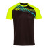 Camiseta de Running Joma Manga Corta Elite X Hombre/Niño Negro Amarillo Flúor