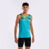 Camiseta de Running Joma Sin Mangas Elite X Hombre/Niño Turquesa Flúor Negro