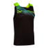 Camiseta de Running Joma Sin Mangas Elite X Hombre/Niño Negro Amarillo Flúor