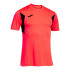 Camiseta de Fútbol Joma Winner III Hombre/Niño Coral Flúor Negro