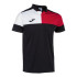 Polo Manga Corta Joma Crew V Hombre/Niño Negro Rojo Blanco