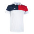 Polo Manga Corta Joma Crew V Hombre/Niño Blanco Rojo Marino