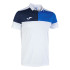Polo Manga Corta Joma Crew V Hombre/Niño Blanco Royal Marino