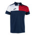 Polo Manga Corta Joma Crew V Hombre/Niño Marino Rojo Blanco