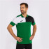 Polo Manga Corta Joma Crew V Hombre/Niño Verde Negro Blanco