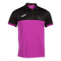 Polo Joma Manga Corta Montreal Hombre/Niño Rosa Flúor Negro