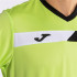 Camiseta de Pádel Joma Manga Corta Court Hombre/Niño Lima Negro Blanco