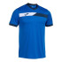 Camiseta de Pádel Joma Manga Corta Court Hombre/Niño Royal Marino Blanco