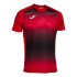 Camiseta de Fútbol Joma Manga Corta Tiger V Hombre/Niño Rojo Negro