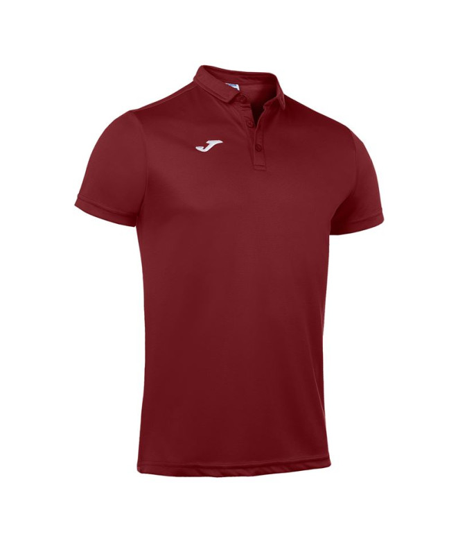 Polo Manga Corta Joma Hobby Hombre Burdeos