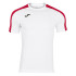 Camiseta de Fútbol Joma Academy III Manga Corta Hombre/Niño Blanco Rojo