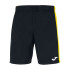 Short de Fútbol Joma Maxi Hombre/Niño Negro Amarillo