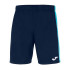 Short de Fútbol Joma Maxi Hombre/Niño Marino Turquesa Flúor