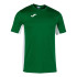 Camiseta Deportiva Joma Cosenza Manga Corta Hombre Verde Blanco