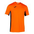 Camiseta Deportiva Joma Cosenza Manga Corta Hombre Naranja Negro