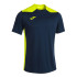 Camiseta de Fútbol Joma Championship VI Manga Corta Hombre/Niño Marino Amarillo Flúor