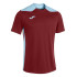 Camiseta de Fútbol Joma Championship VI Manga Corta Hombre/Niño Burdeos Celeste