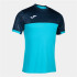 Camiseta Manga Corta Joma Montreal Hombre Turquesa Flúor - Marino