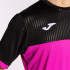 Camiseta Manga Corta Joma Montreal Hombre Rosa Flúor Negro