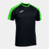 Camiseta Manga Corta Joma Eco Championship Hombre Negro - Verde Flúor
