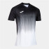 Camiseta Manga Corta Joma Tiger IV Hombre Blanco Negro