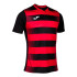 Camiseta Joma Manga Corta Europa V Negro Rojo