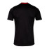 Camiseta Joma Manga Corta Europa V Negro Rojo